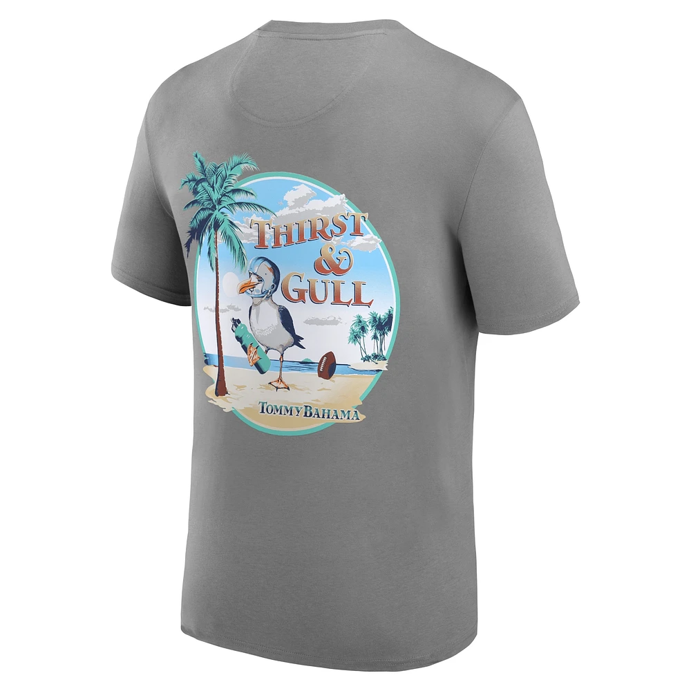 T-shirt Tommy Bahama gris Buffalo Bills Thirst & Gull pour hommes