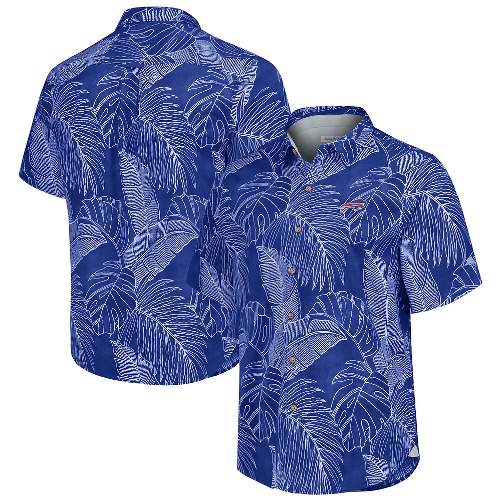 Chemise boutonnée Tommy Bahama Royal Buffalo Bills Sport Vine Line pour hommes