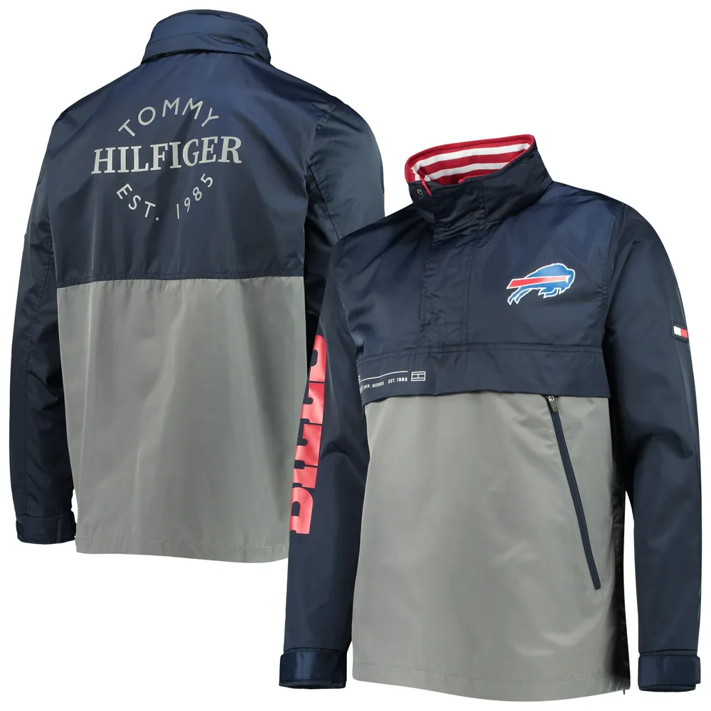 Lids Buffalo Bills Tommy Hilfiger Anorak Hoodie Quarter-Zip Jacket -  Navy/Gray