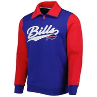 Sweat Tommy Hilfiger Homme Royal/Rouge Buffalo Bills Aiden Quarter-Zip