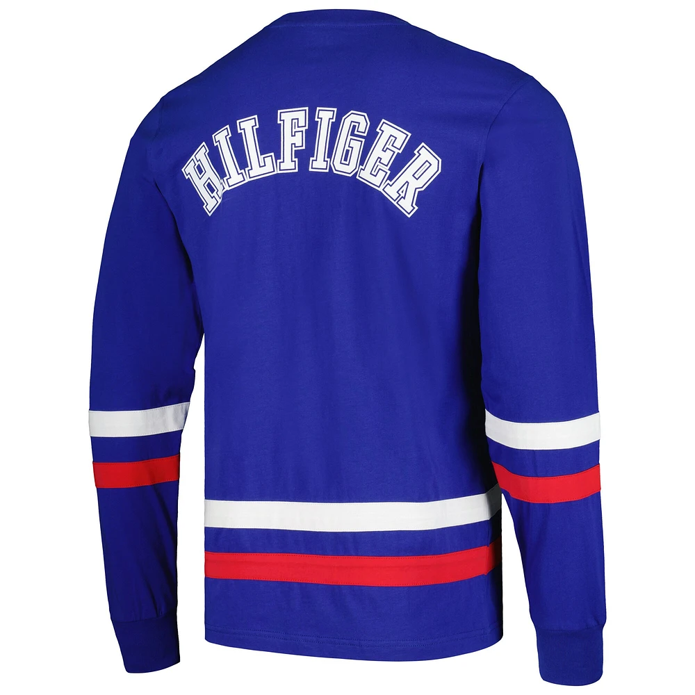 GII BILLS ROYAL RED TOMMY HILFIGER MEN'S NOLAN LONG SLEEVE TEE TEEMENL-S