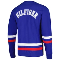 T-shirt à manches longues Tommy Hilfiger Royal/Rouge Buffalo Bills Nolan pour hommes