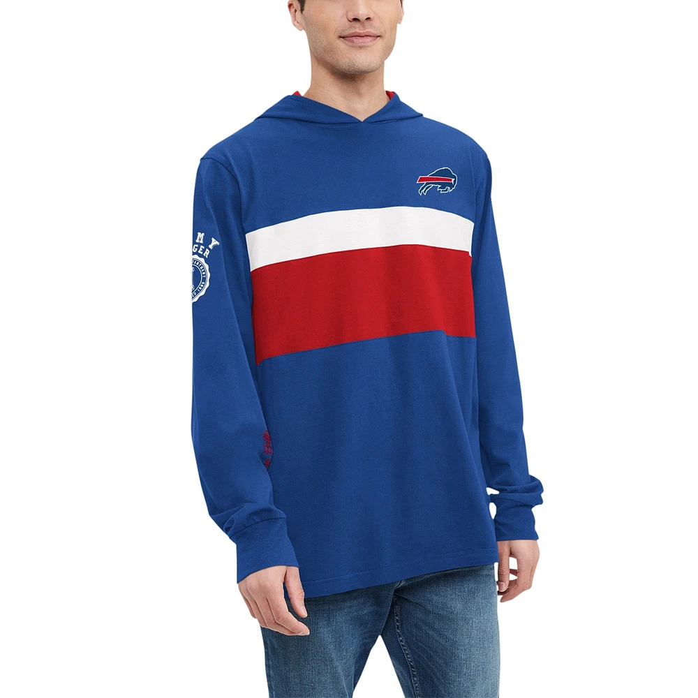 T-shirt à capuche manches longues Tommy Hilfiger Royal Buffalo Bills Morgan pour hommes