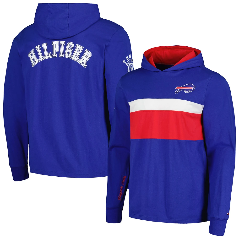 T-shirt à capuche manches longues Tommy Hilfiger Royal Buffalo Bills Morgan pour hommes