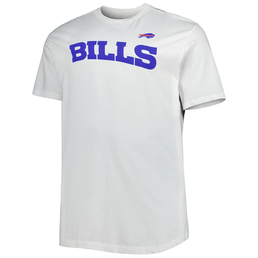 T-shirt Hot Shot pour homme de la collection Hometown Big & Tall des Buffalo Bills blanc