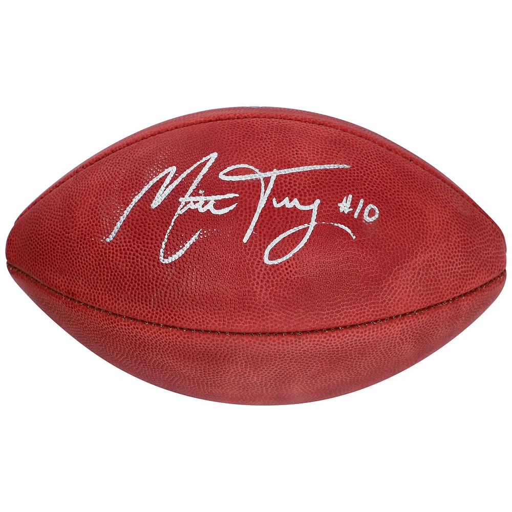 Ballon de football professionnel Wilson Duke dédicacé par Mitchell Trubisky Buffalo Bills