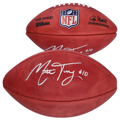 Ballon de football professionnel Wilson Duke dédicacé par Mitchell Trubisky Buffalo Bills
