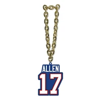 MOJO Josh Allen Buffalo Bills Joueur Fan Chaîne Collier