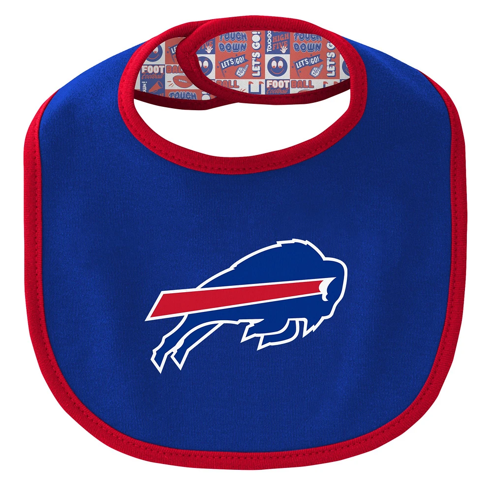 Newborn & Infant Buffalo Bills Dynamic Duo Bodysuit, Bib Hat Set