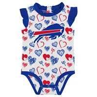 Ensemble body 2 pièces Happy Hearts Buffalo Bills pour nouveau-né et nourrisson