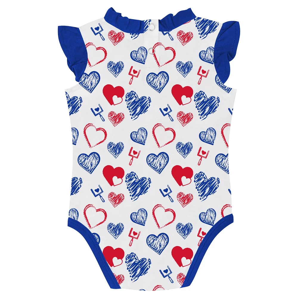 Ensemble body 2 pièces Happy Hearts Buffalo Bills pour nouveau-né et nourrisson