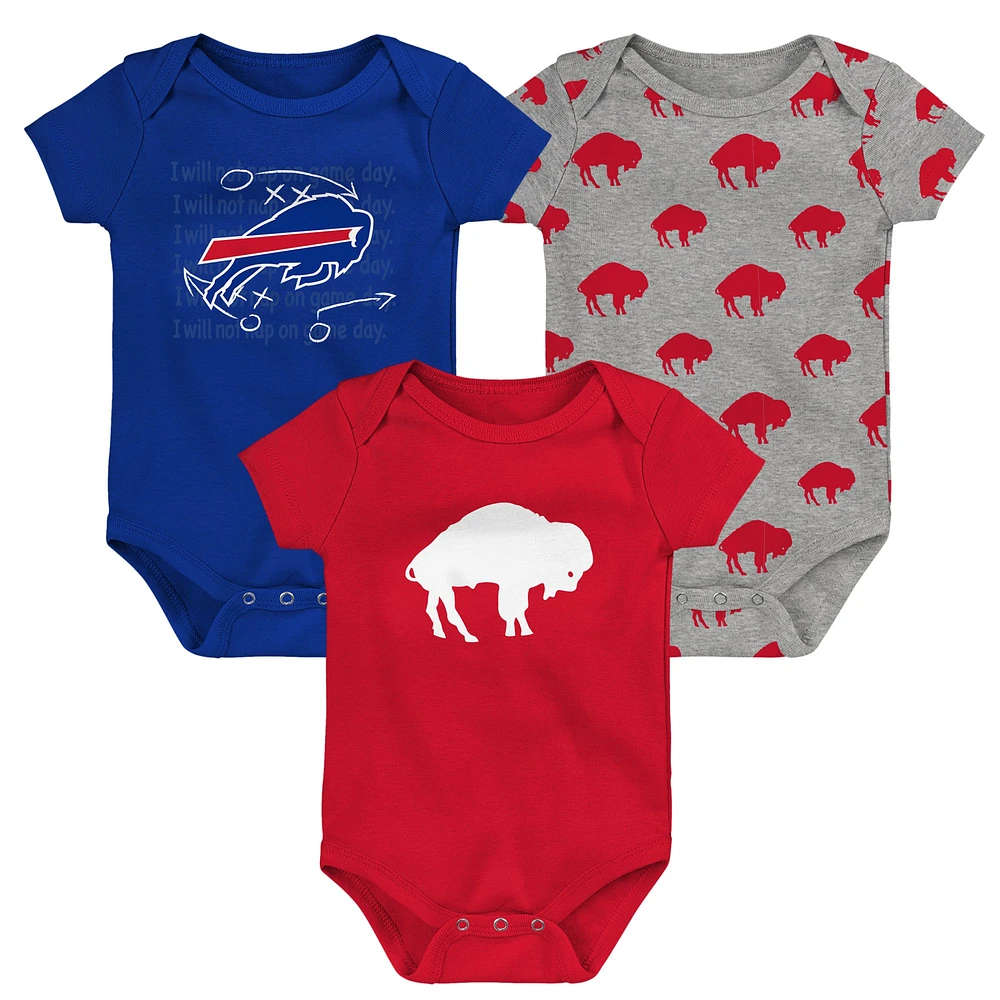 Ensemble de 3 bodies pour nouveau-né et nourrisson Buffalo Bills Team Starter