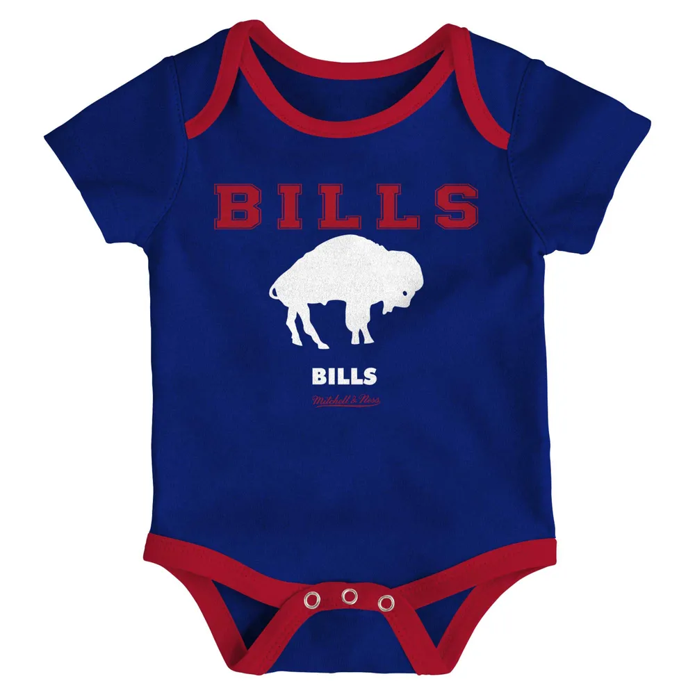 NFL Buffalo Bills Baby Boys Bodysuit, Bib and Cap Outfit Set, 3-Piece 