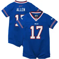 Lids Josh Allen Buffalo Bills Nike Newborn & Infant Romper Jersey - Royal