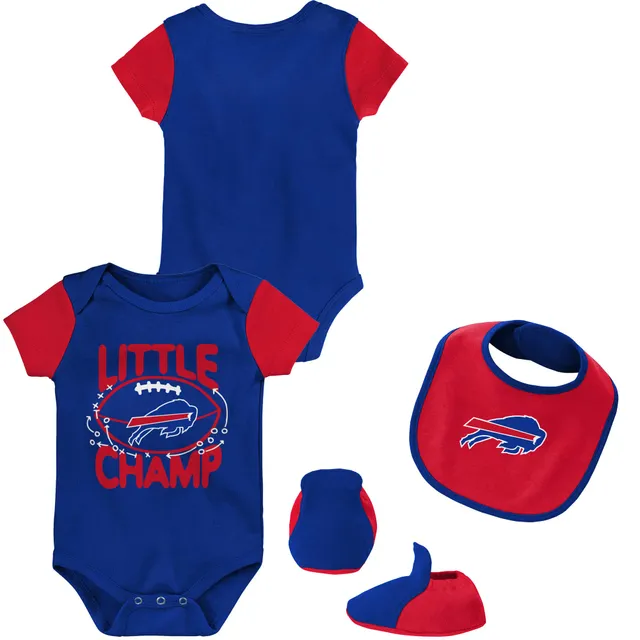 Newborn & Infant Royal/Red Buffalo Bills Too Much Love Two-Piece Bodysuit  Set