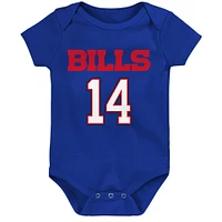 Body pour nouveau-né et nourrisson Stefon Diggs Royal Buffalo Bills Mainliner avec nom numéro de joueur