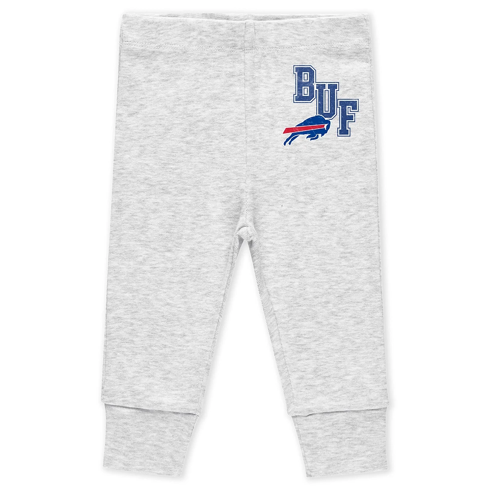 Vêtements pour nouveau-nés et nourrissons par Erin Andrews Ensemble de combinaisons pantalons trois pièces Turn Me Around des Buffalo Bills