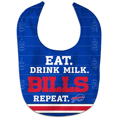 Nouveau-né et nourrisson WinCraft Buffalo Bills Eat. Boire. Répéter. Dossard All-Pro