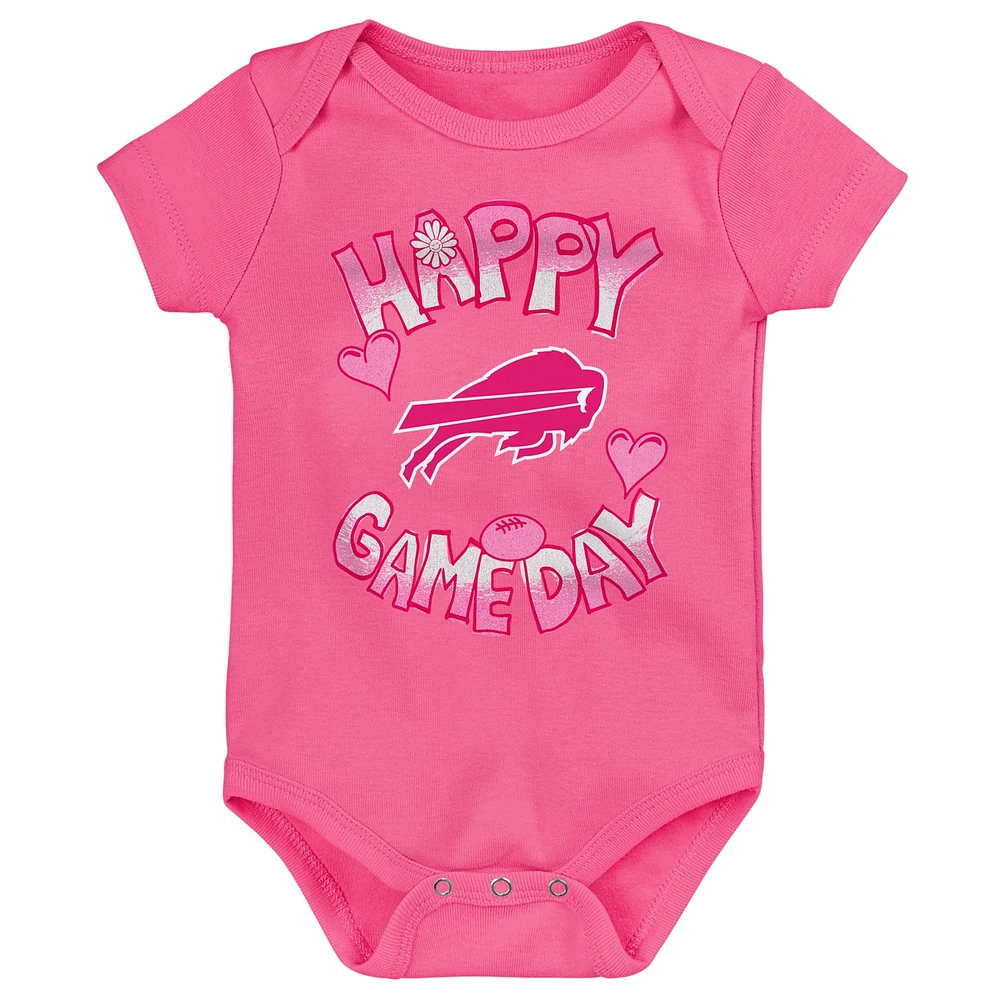 Body rose pour nouveau-né Buffalo Bills Happy Gameday