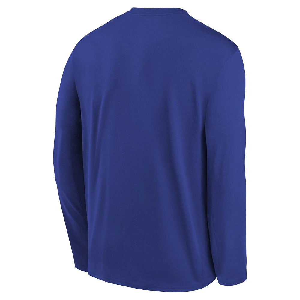 T-shirt à manches longues Nike Royal Buffalo Bills Legend Icon pour enfant d'âge préscolaire
