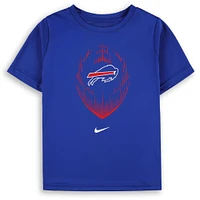 T-shirt de performance Nike Royal Buffalo Bills Legend Icon pour enfants d'âge préscolaire