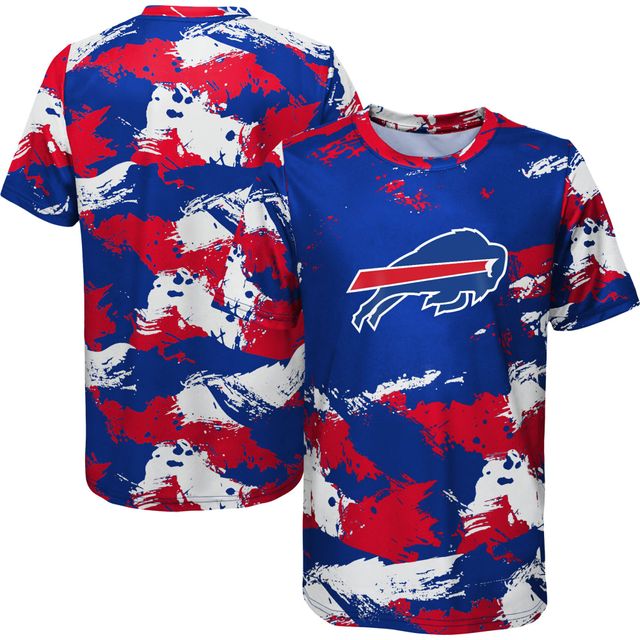 Outerstuff Preschool Royal/Red Buffalo Bills Juvenile Cross Pattern T-Shirt