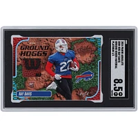 Ray Davis Buffalo Bills 2024 Panini Absolute Platinum Ground Hoggs Wilson Logo Football Relic #GHM-RDS #1/1 SGC Authentifiée 8.5 Rookie Card