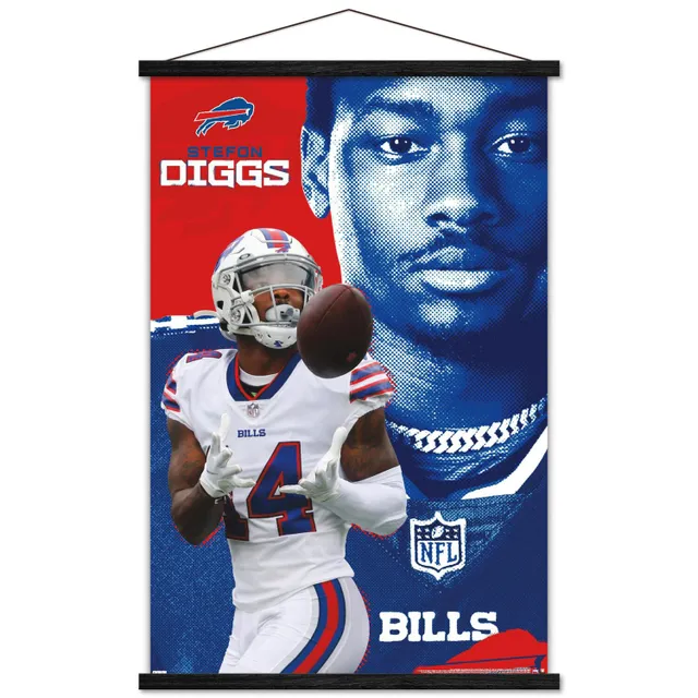 Stefon Diggs Buffalo Bills Framed 15 x 17 Impact Player Collage with A Piece of Game-Used Football- Limited Edition 500