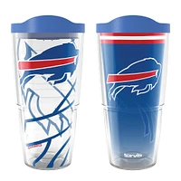 Tervis Buffalo Bills 24oz NFL 2 PACK Fan authentique et éternel