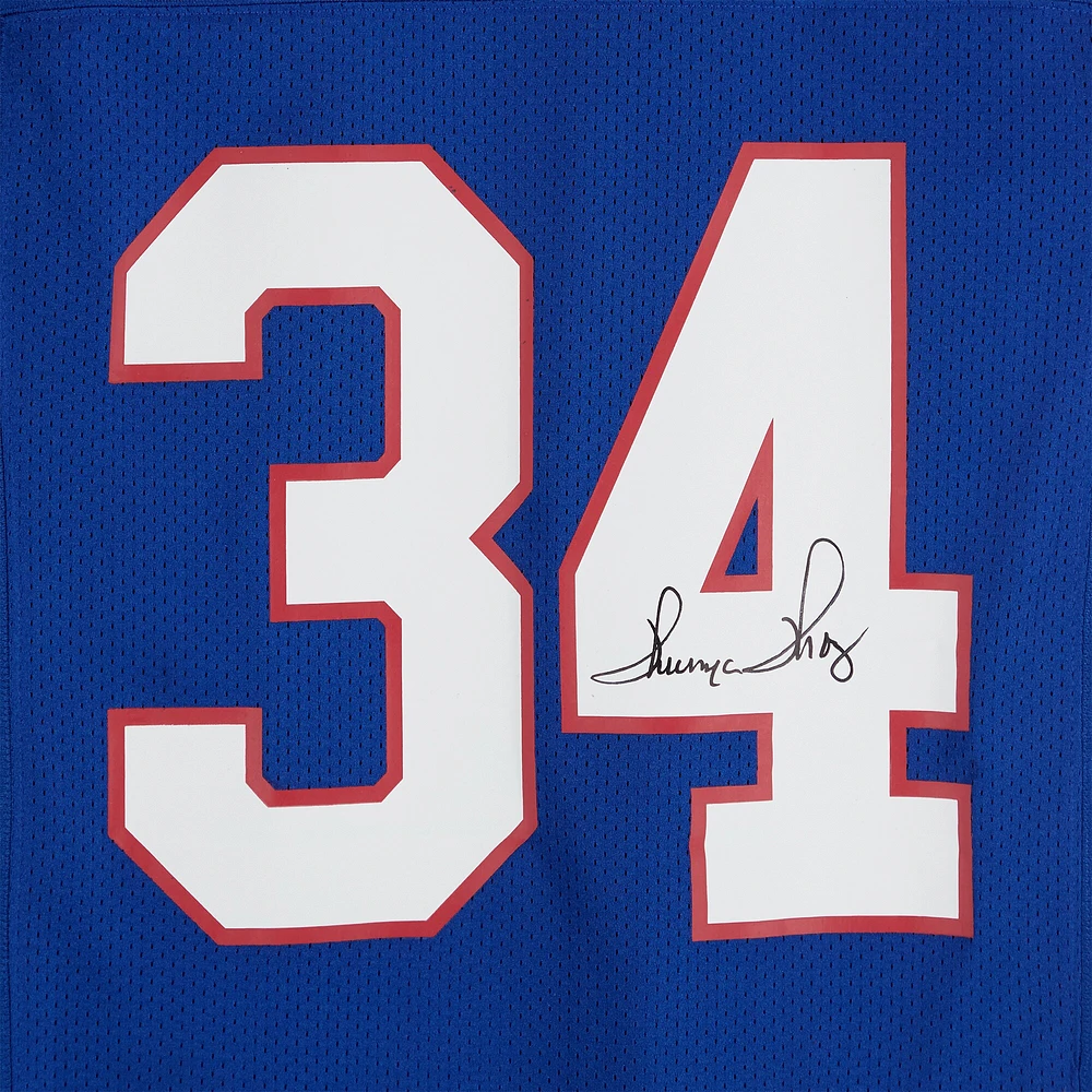 Thurman Thomas Buffalo Bills Autographed Royal Mitchell & Ness Authentic Jersey