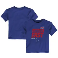 Women's Nike Royal Buffalo Bills 2022 AFC East Division Champions Locker Room Trophy Collection T-Shirt Size: Large