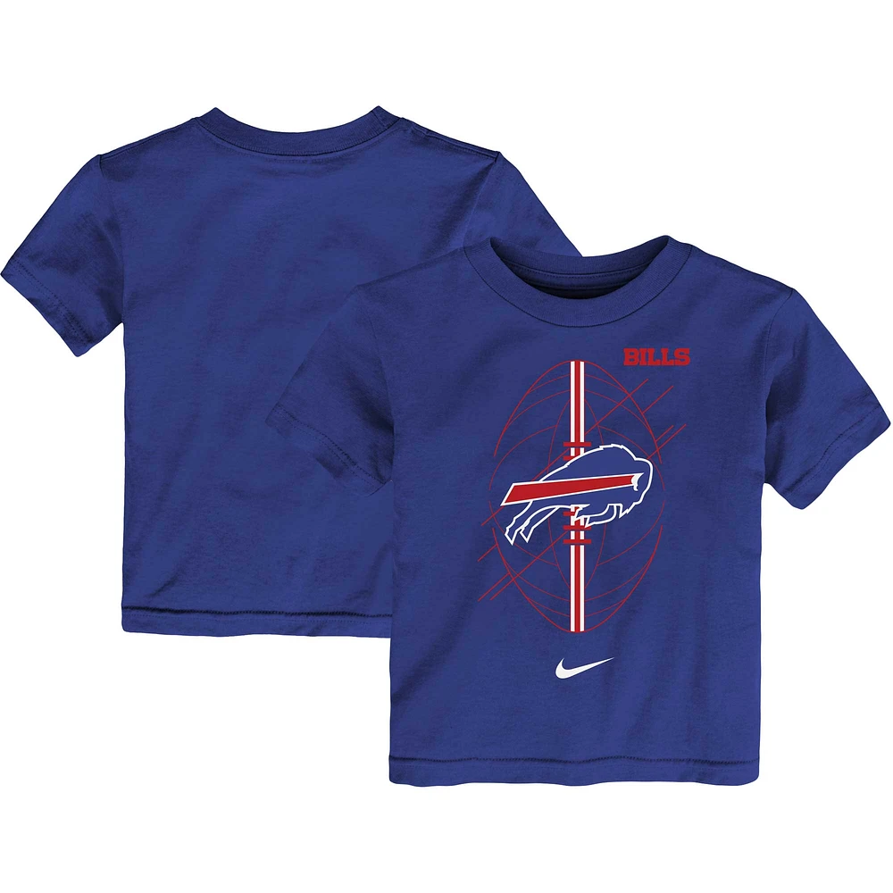 T-shirt à icône Nike Royal Buffalo Bills pour tout-petit