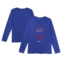 T-shirt à manches longues Nike Royal Buffalo Bills Legend Icon pour tout-petit