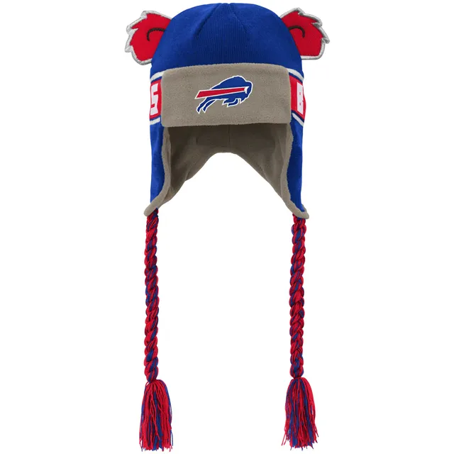 Lids Buffalo Bills Youth Bone Cuffed Knit Hat - Cream/Royal