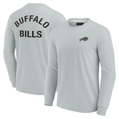 Unisex Fanatics Gray Buffalo Bills Elements Super Soft Long Sleeve T-Shirt