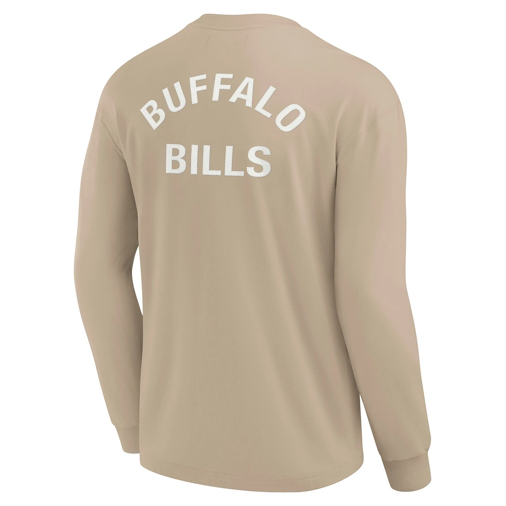 Unisex Fanatics Khaki Buffalo Bills Elements Super Soft Long Sleeve T-Shirt