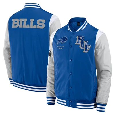 Veste unisexe Fanatics Royal Buffalo Bills Elements Elite à boutons-pression