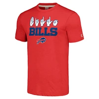 Unisex Homage Red Buffalo Bills The NFL ASL Collection by Love Sign American Language T-Shirt