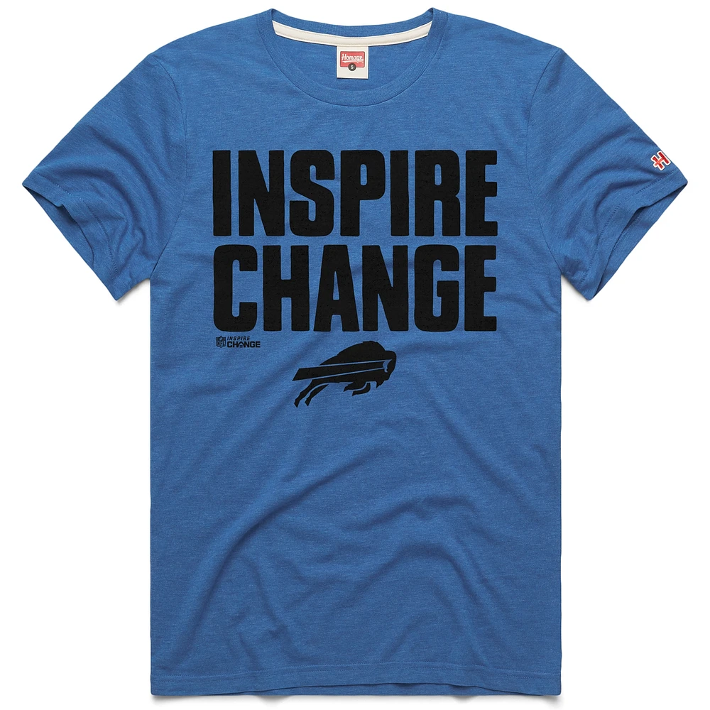 T-shirt unisexe Hommage Royal Buffalo Bills 2024 Inspire Change Tri-Blend