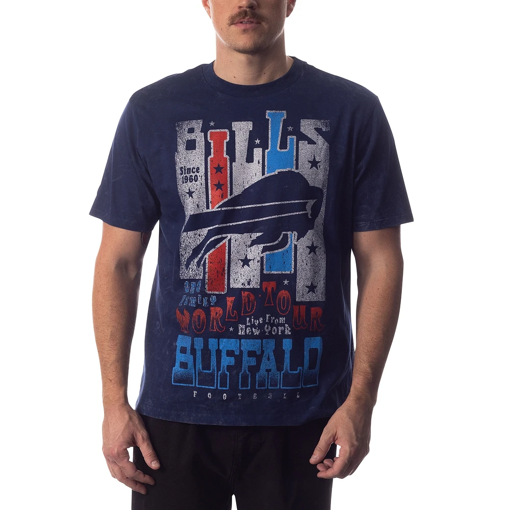 Unisex The Wild Collective Navy Buffalo Bills Tour Band T-Shirt