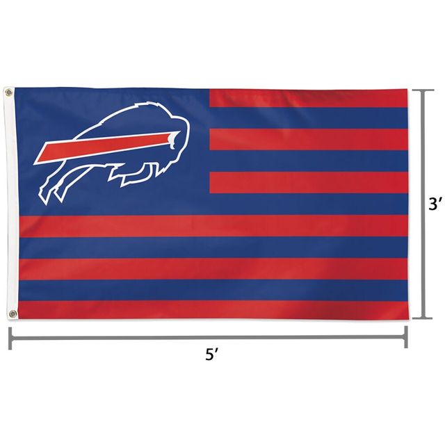 WinCraft Buffalo Bills 3' x 5' Americana Stars & Stripes Drapeau de luxe