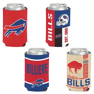 WinCraft Buffalo Bills 4-Pack 12oz. Can Cooler Set