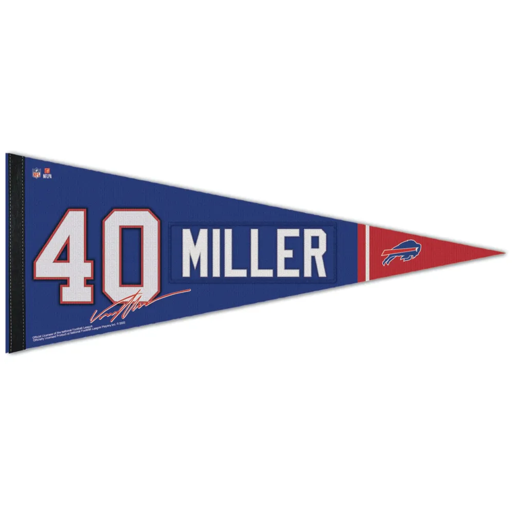 WinCraft Von Miller Buffalo Bills 12'' x 30'' Player Premium Pennant