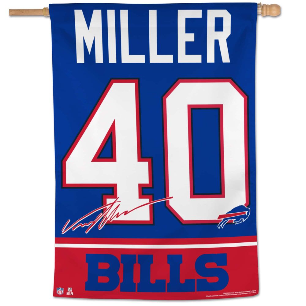 WinCraft Von Miller Buffalo Bills 28'' x 40'' Single-Sided Vertical Banner