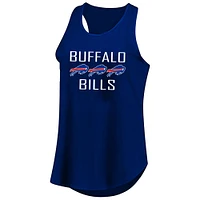 Women's Fanatics Josh Allen Royal Buffalo Bills Plus Name & Number Tank Top