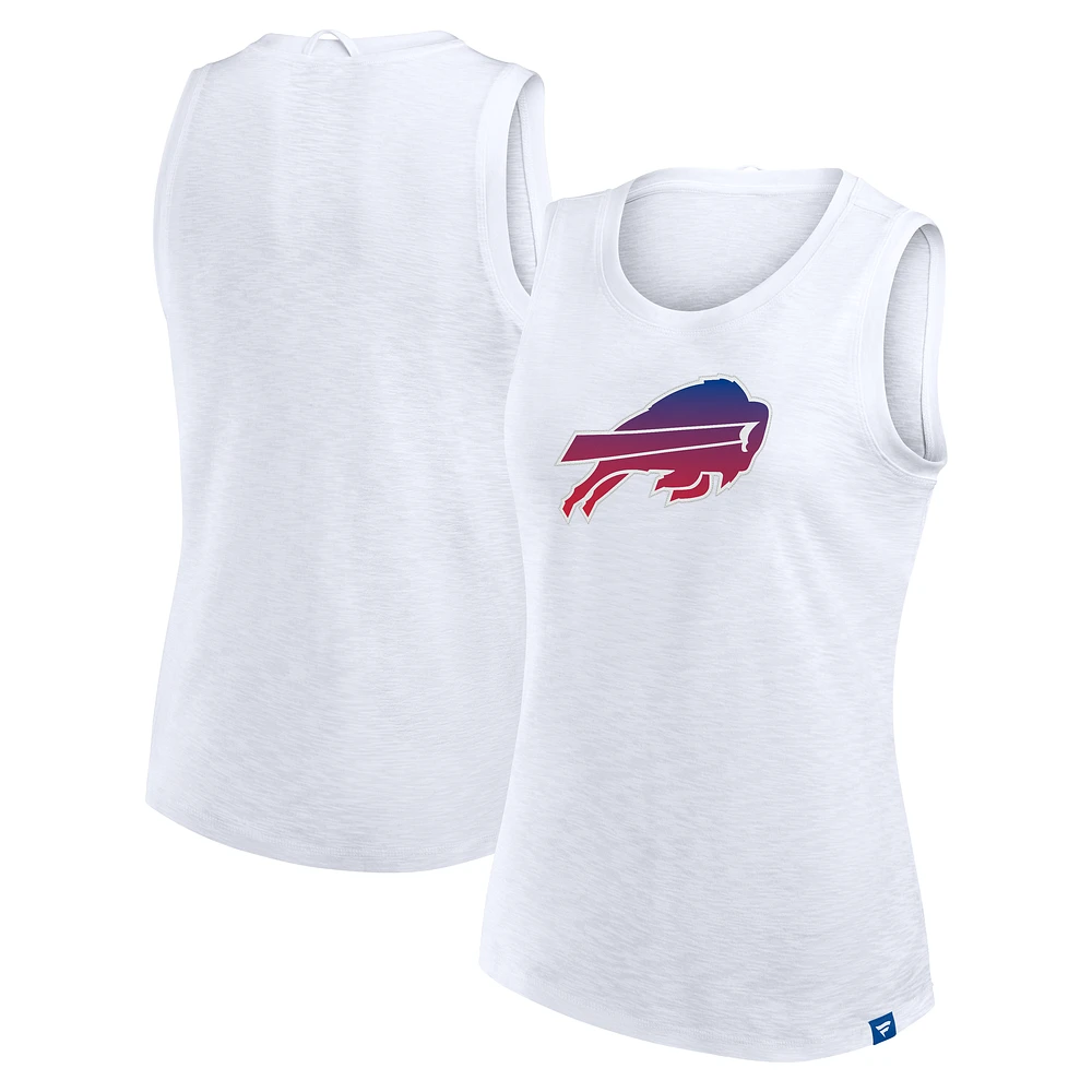 Women's Fanatics  White Buffalo Bills Slub Tank Top