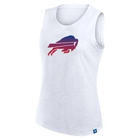 Women's Fanatics  White Buffalo Bills Slub Tank Top