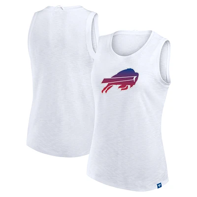 Women's Fanatics  White Buffalo Bills Slub Tank Top