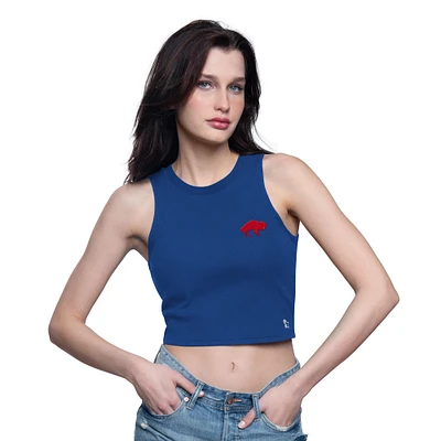 Women's Starter  Royal Buffalo Bills Show Up Cropped Tank Top
