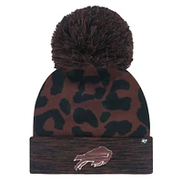 Bonnet en tricot à revers et pompon pour femme Buffalo Bills Brown Cacao '47
